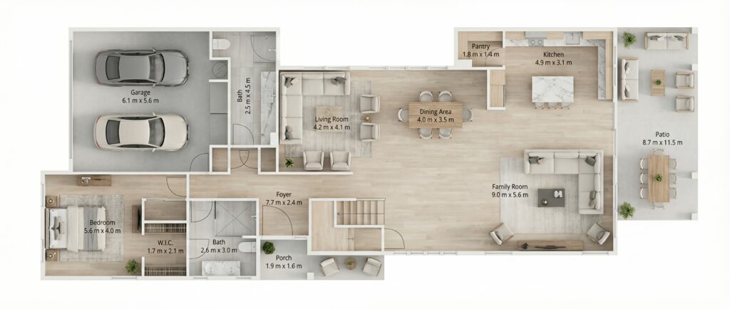 PREMIUM STAGED FLOOR PLAN